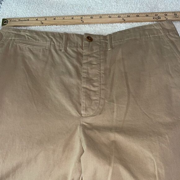 ReDone Pants womens size 31 washed khaki Y2K 90s wide leg cotton High rise New - Picture 7 of 13